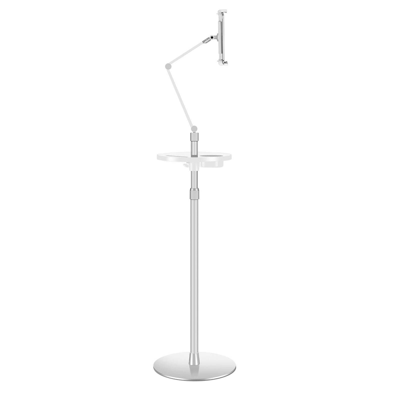 UP-9Z Phone Tablet Holder for iPhone 16 / 16 Ultra / 16 Pro / 16 Pro Max Floor Stand Height Adjustable Aluminum Alloy+ABS Lazy Bracket UP-9Z Phone Tablet Holder for iPhone 16 / 16 Ultra / 16 Pro / 16 Pro Max Floor Stand Height Adjustable Aluminum Alloy+ABS Lazy Bracket